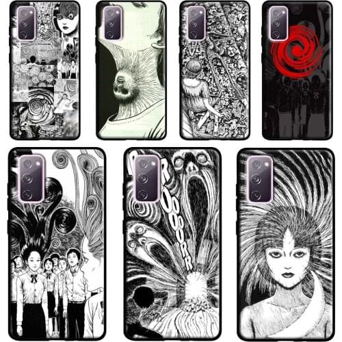 Junji Ito Tees Horror Case For Samsung Galaxy S10 S8 S9 Plus S10e Note 9 Note 10 Note 20 S21 Ultra S20 FE Cover
