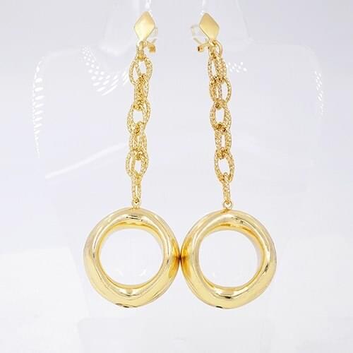 ZEADear Jewelry Fashion Jewelry Earrings Long Drop Dangle Earrings For Women Round Copper Earrings Hollow Out For Party Wedding