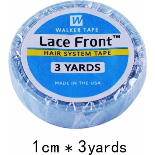 1 roll 1 cm*3 yards super hair Blue tape double-sided adhesive tape for hair extension/lace wig/toupee
