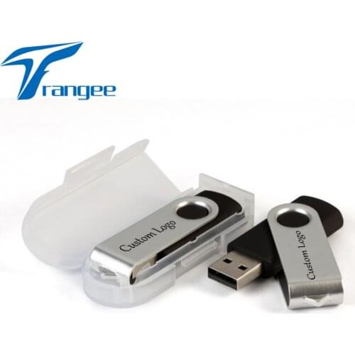 10PCS/Lot Twister USB Flash Drive 4GB 8GB 16GB 32GB USB 2.0 Stick Pendrive Swivel Pen Drive Free Customized Logo Printing Gifts