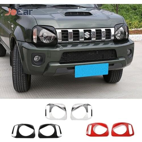 Lamp Hoods for Suzuki jimny 2007-2017 ABS Front Head Light Cover Accessories for Suzuki jimny Car Stickers
