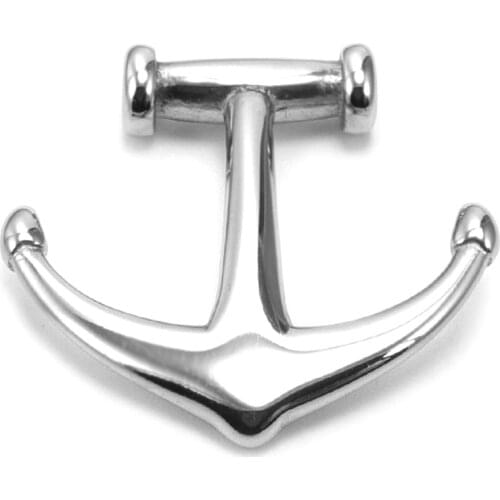 316L Stainless Steel Anchor Hook Polished Connector Bracelet Closure for DIY Accessories Jewelry Making Supplies