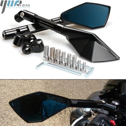 Motorcycle Mirrors Side Rearview Mirrors For Yamaha FZ8 FZ1 FZ6 FAZER S2 XJ6 DIVERSION TDM 900 MT07 R6 VMAX 1200 XJR 1300 XMAX
