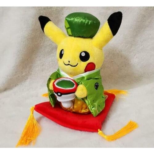 2019New Anime Game Pokemon Tea Party Plush Doll Card Kimono Japan