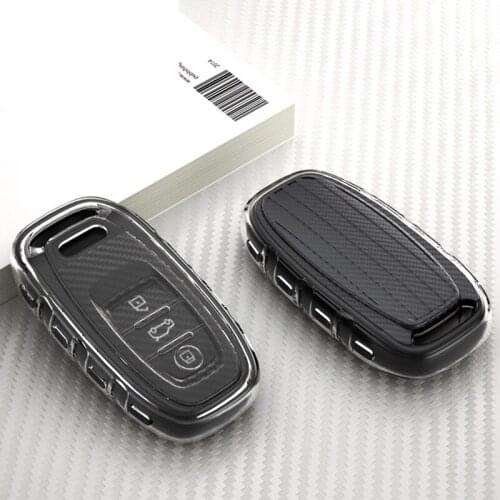 New Soft TPU Car Key Cover Fob Case Shell For Audi A1 A3 A4 A5 A6 A7 A8 Quattro Q3 Q5 Q7 2009 2010 2011 2012 2013 2014 2015