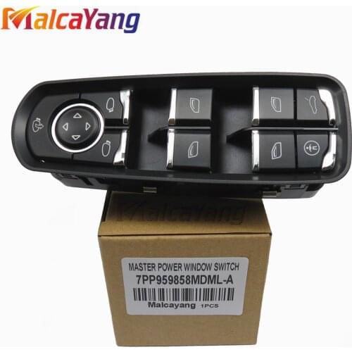 7PP959858MDML Power Window Switch for Porsche Panamera Cayenne Macan Car Electric Power Closing Window Panel Switch