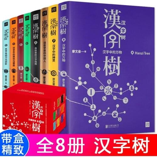 Origin of the chinese characters----Hanzi tree ,Chinese ancient characters books,8 books/set-BJ