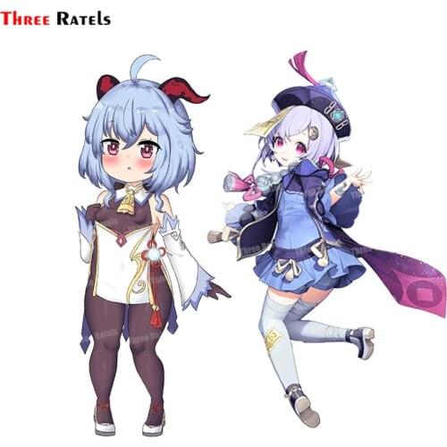 Three Ratels A231 Ganyu Genshin Impact Sticker For Passat B5 Automobiles & Motorcycles Waterproof Vinyl Anti Scratch Film