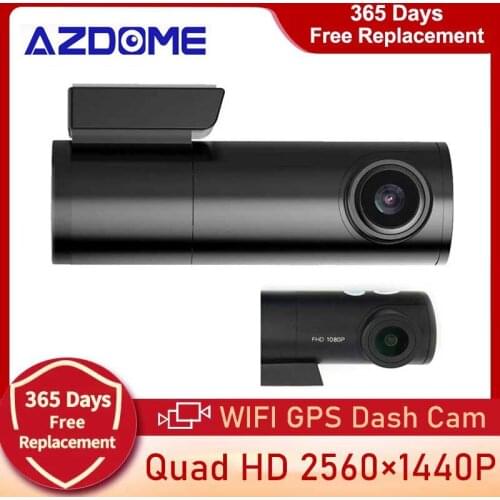 Mini Hidden QHD 1440P Car Dash Cam Front Rear Dual Camera DVR Detector GPS WiFi APP Control Video Recorder 24H Parking Monitor