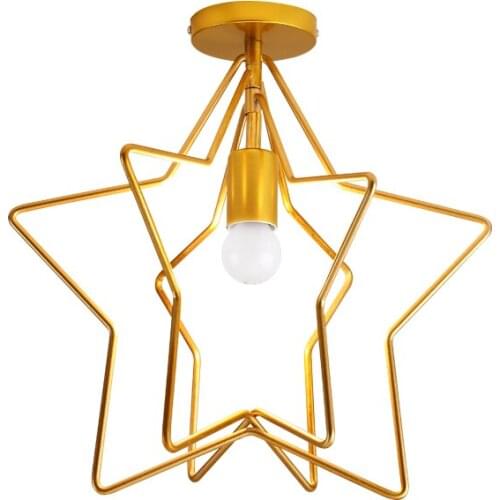 Modern star bedroom ceiling lamp brief iron ceiling light For living room bedroom balcony restaurant hanging Lighing