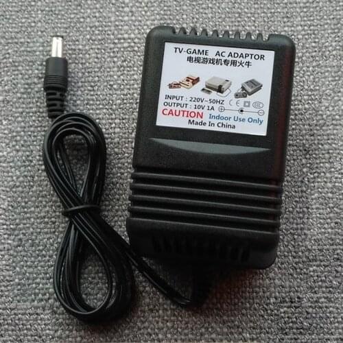 Output 10V 1A AC adapter for F C/S F C/N E S game console power supply