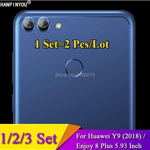 1/2/3 Set/Lot For Huawei Y9 (2018) / Enjoy 8 Plus 8+ Rear Camera Lens Protective Protector Cover Soft Tempered Glass Film Guard