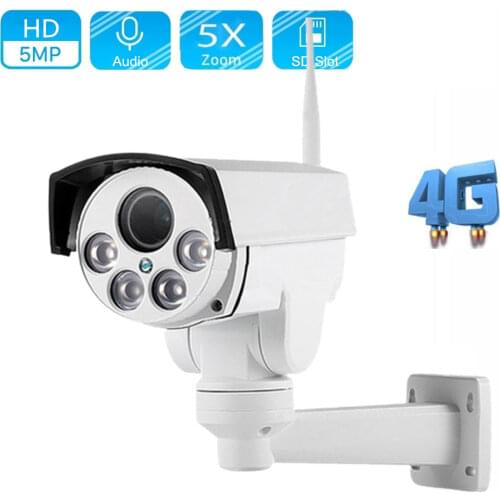 OwlCat SONY CMOS 3G 4G SIM Card PTZ IP Camera WiFi 5X 10x Zoom Surveillance Camera HD 1080P MIFI with Memory SD Card Mic Audio