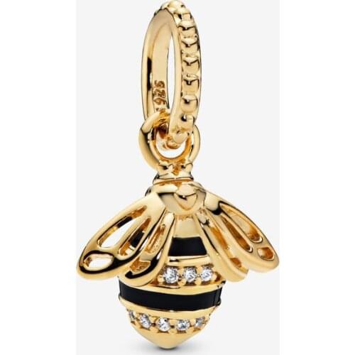 925 Sterling Silver Beads Fit Original Pandora Bracelets Queen Bee Pendant Charm DIY Women Fashion Jewelry Gift