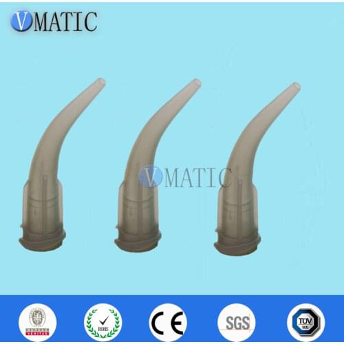 Free Shipping 100pcs 16G TT Tapered Plastic Bent Dispensing Needle Tips