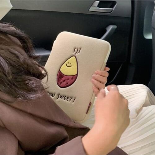 Tablet case Cute cartoon Cartoon laptop case 11/13 inch ipad liner bag Embroidery iPad Tablet Bag Laptop Bag