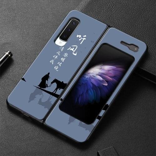 Funda Case for Samsung Galaxy Fold 5g Case Luxury PU Leather Phone Case for galaxy fold W20 F9000 Shockproof Mobile Phone Case