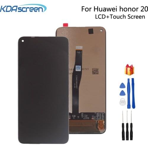 Original For Huawei Honor 20 LCD Display Screen Touch Digitizer Assembly Replacement For honor 20 YAL-L21 lcd screen with Frame
