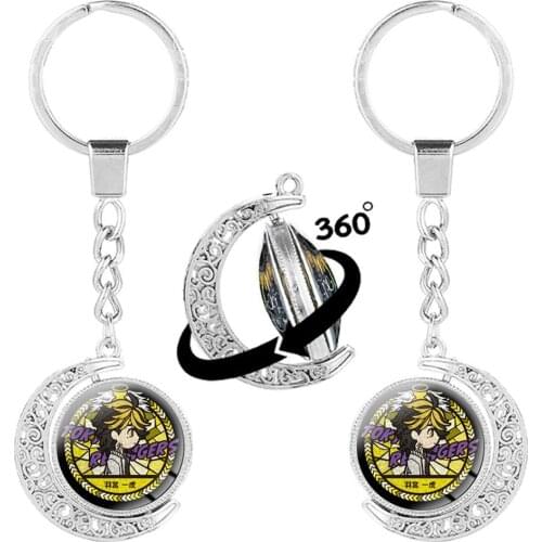 Tokyo Swastika Avengers Time Gem Double Side Rotating Moon Keychain