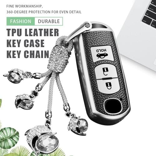 TPU Leather Car Key Cover Case Keychain For Mazda 2 3 5 6 Axela Atenza Demio CX-3 CX5 CX-7 CX-9 MX-5 Protection Accessories