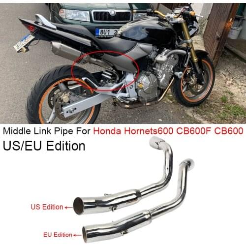 Motorcycle Modified Exhaust System Modified Middle Link Pipe Escape moto Slip On For CB600 CB600F Hornet 600 US/EU Edition