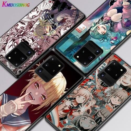 Anime Girl Toga Himiko For Samsung A01 02 02S 11 12 21 21S 22 31 32 41 42 51 72 S20 Ultra Plus 4G 5G Black Soft phone Case