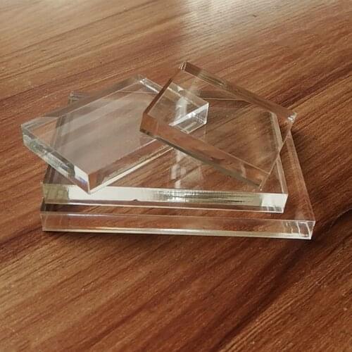 10pc Customised Clear block Acrylic Showing Stamp block for Scrapbooking Decoration Transparent Risers acrylic desplay Stands