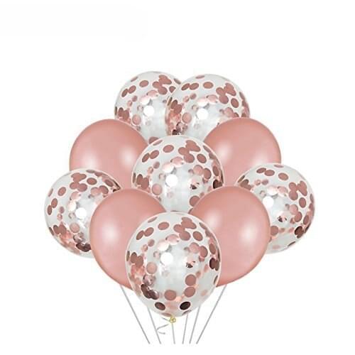 12 inch Rose Gold Balloon Set Latex Decorative Segment Paty Party Wedding Decoration Festival Celebration Children Birthday