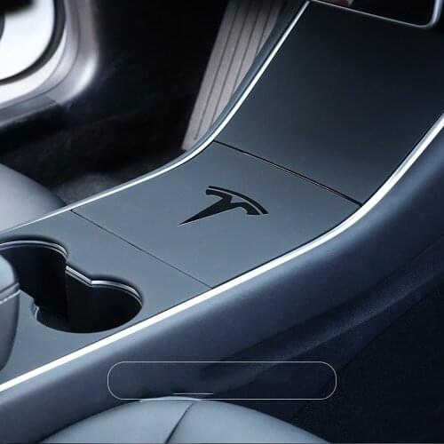 For Tesla Model 3 2017-2019 Riven Automobile central control panel protection sticker Central control three patch feels Tesla