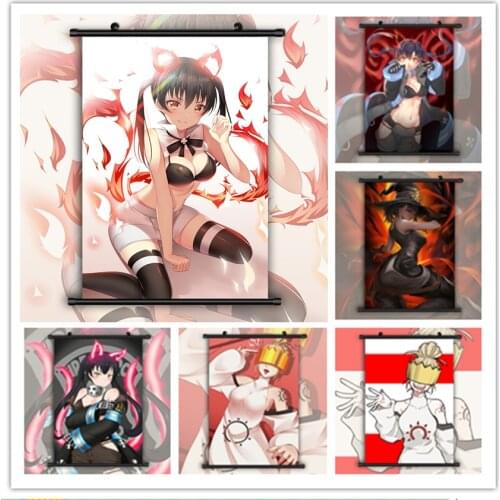 Enen no Shouboutai Anime Manga HD Print Wall Poster Scroll