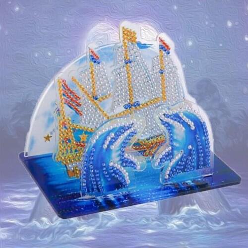 New DIY Dolphin Special Shaped Diamond Painting 3D Three-Dimensional Puzzle picture Cross Stitch Kits Crystal Arts Home Decor