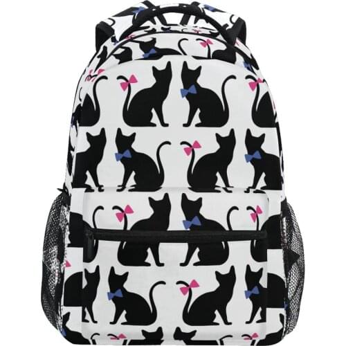 Lightening School Bag Children Backpack Boy Girl School Backpack Cartoon animal Student Bag cute cat Printing Offload Backpack