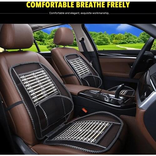 Car Seat Back Cushion Massage Lumbar Support Waist Cushion Mesh Breathable Cushion Pad For Car Office Home Back Support
