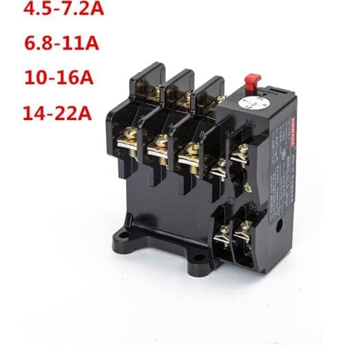 Thermal overload relay JR36-20 690V specification 7.2/11/16/22A high quality copper parts thermal overload protection relay
