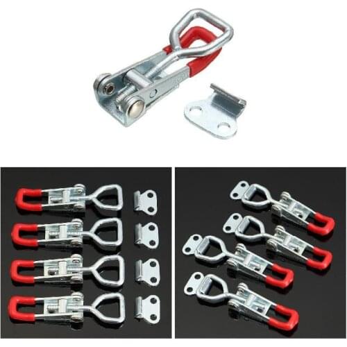 Hand Tool Toggle Clamp Antislip Red Horizontal Door Bolts Type Quick Clamp Quick Release Tool JW