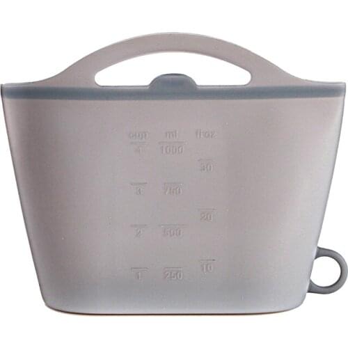 Silicone Food Storage Bag Reusable Ziplock Bags for Food Storage Airtight Seal Microwave Safe C66