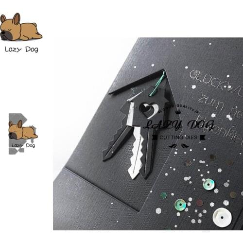 Key House Creative Metal Cutting Dies Scrapbooking Stencil DIY Decorative Craft Embossing Die Cuts Card Making New Dies For 2019