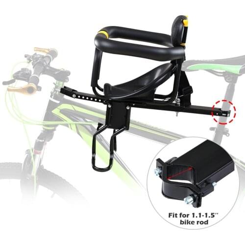 Bicycle Chairs Bike Child Safety Seat Kids Bicycle Front Chair Bike Front Kids Saddle With Foot Pedals For MTB Road Bike
