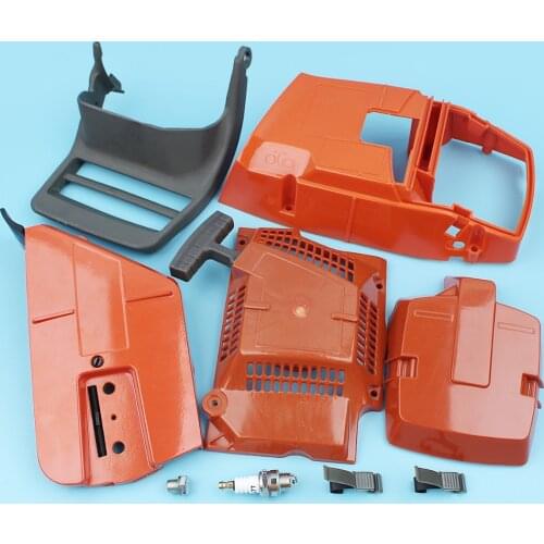 Chainsaw Top Engine Air Filter Sprocket Cover Recoil Starter Guard For Husqvarna 362 365 371 372 Handle Holder Spark Plug Bushin