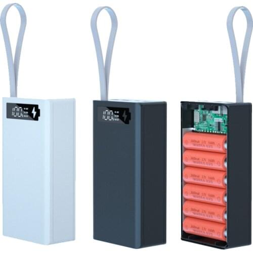 Welding Free 12*18650 Battery DIY Power Bank Case QC3.0 Wireless Charge Mobile Phone Charge 18650 battery Holder Charging Box