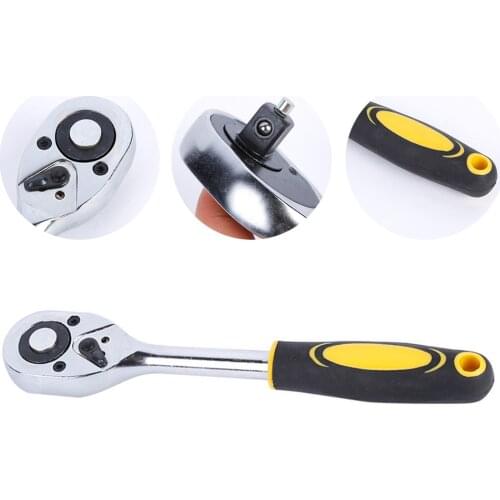 1/4 Torque 24 Teeth Ratchet Socket Wrench Set for Vehicle Bike Repair Tool Wide Used Hand Tools