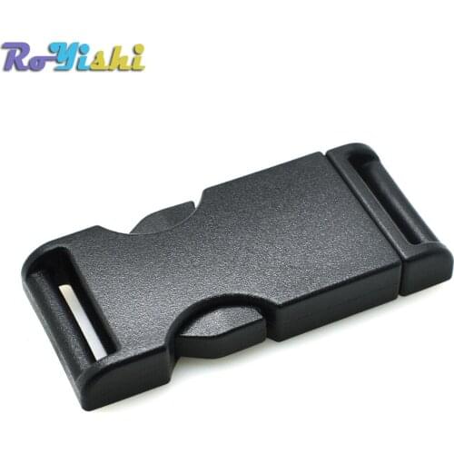 10pcs/pack 3/4"(20mm) Simple Style Plastic Side Release Buckle for Tactical Backpack Straps Black