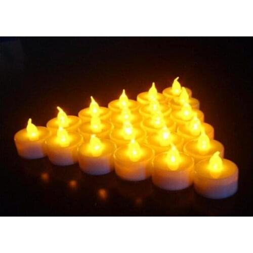 120PCS bright tea lights Battery operated led crystal tea lights Flicker Flameless Wedding Birthday Party Christmas Decoration