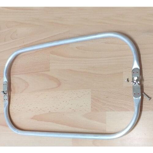 16"x4.5" inch Metal Bag Frame Silver Aluminum tubular internal hinge Bag Doctor frame Square Bag Hardware DIY