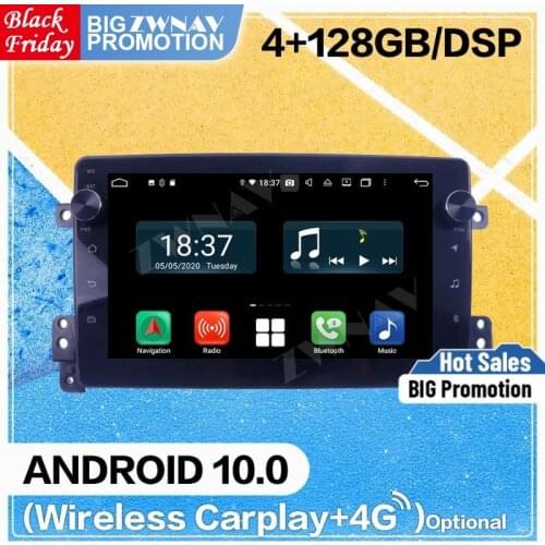 2 Din 128G Carplay Android 10 Screen For Suzuki Grand Vitara 3 2005-2015 Auto Audio Radio Stereo GPS Navigation Video Head Unit