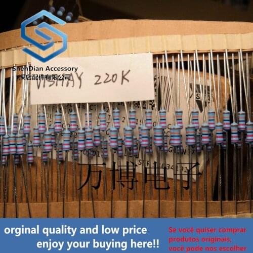 30pcs only orginal new Resistance 1/4W 0.25W 220K can pay