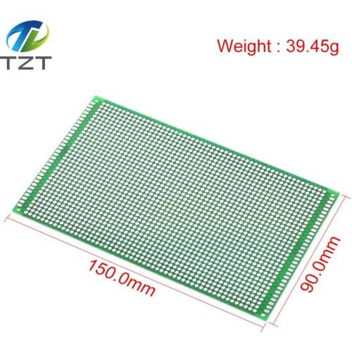 5PCS 9*15 9X15 cm Single Side Prototype PCB Universal Board Copper Experimental Plate Circuirt Hole Bread Board GREEN