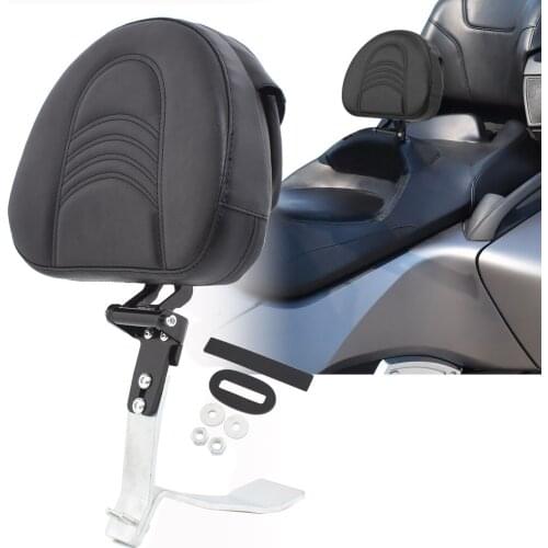 Motorcycle Accessories Stitched Pad Adjustable Backrest Driver Rider Rest Back Pad For Can Am Spyder RT SE6 SM5 2008-2017