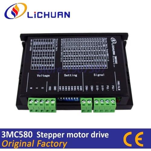 Lichuan Digital stepping motor drive 8A DC 36V 3Phase Stepper Driver 3MC580 for NEMA23 Stepper Motors on Laser engraving machine