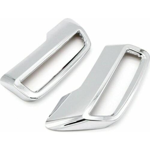 Chrome Rear Exhaust Pipe Muffler Cover Decor Trim 2Pcs for Peugeot 3008 5008 2017-2019